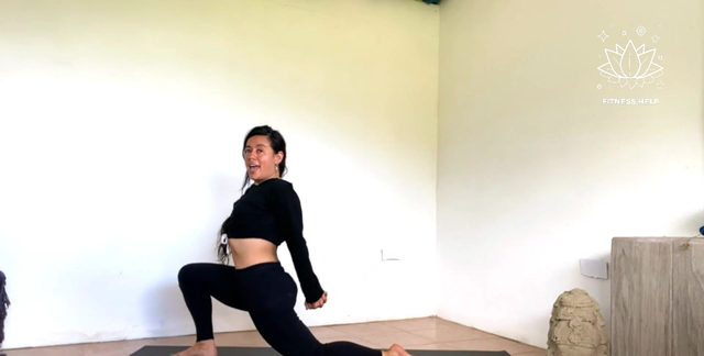 Yoga flow class