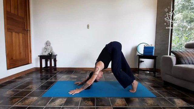 Headstands yoga class
